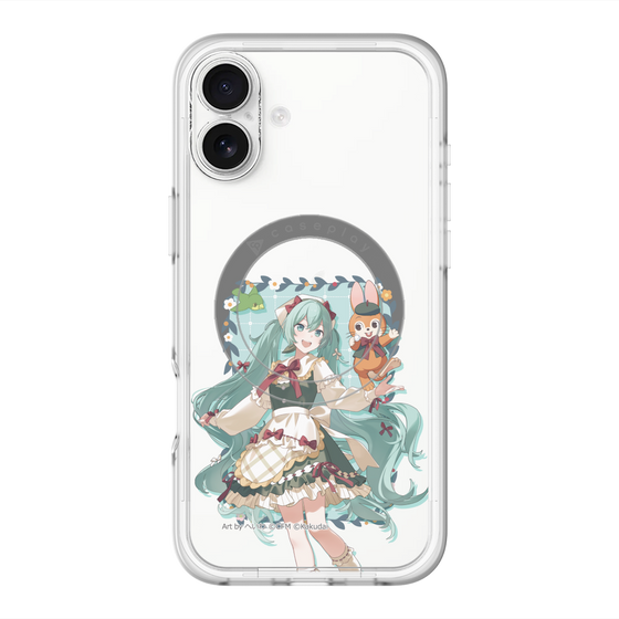 スリムプロテクションプレミアムケース with MagSafe［ 初音ミク×クッピーラムネ - 初音ミク×クッピー - 等身イラスト1 ］