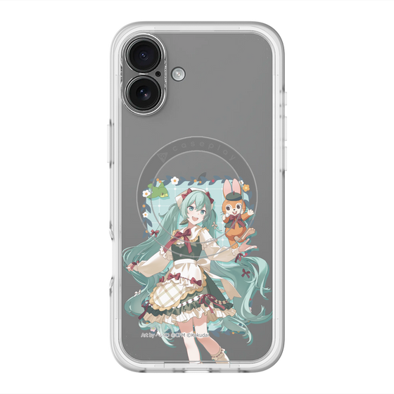 スリムプロテクションプレミアムケース with MagSafe［ 初音ミク×クッピーラムネ - 初音ミク×クッピー - 等身イラスト1 ］