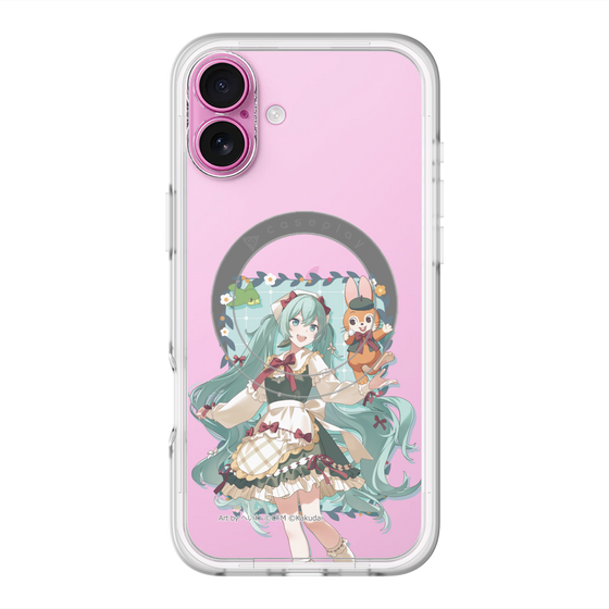 スリムプロテクションプレミアムケース with MagSafe［ 初音ミク×クッピーラムネ - 初音ミク×クッピー - 等身イラスト1 ］