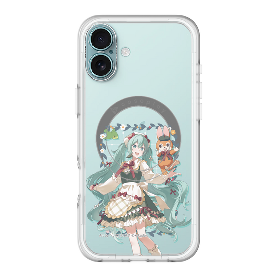 スリムプロテクションプレミアムケース with MagSafe［ 初音ミク×クッピーラムネ - 初音ミク×クッピー - 等身イラスト1 ］