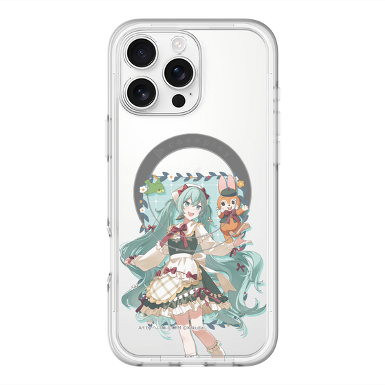 スリムプロテクションプレミアムケース with MagSafe［ 初音ミク×クッピーラムネ - 初音ミク×クッピー - 等身イラスト1 ］