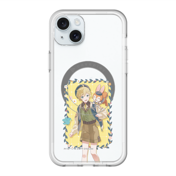 スリムプロテクションプレミアムケース with MagSafe［ 初音ミク×クッピーラムネ - 鏡音レン×クッピー - 等身イラスト1 ］