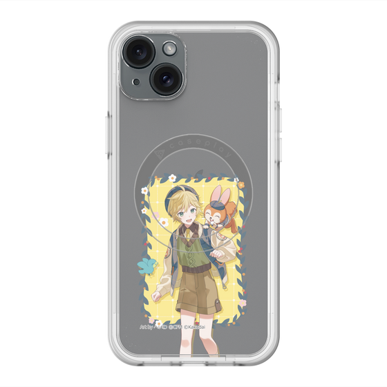 スリムプロテクションプレミアムケース with MagSafe［ 初音ミク×クッピーラムネ - 鏡音レン×クッピー - 等身イラスト1 ］