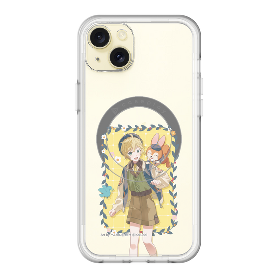 スリムプロテクションプレミアムケース with MagSafe［ 初音ミク×クッピーラムネ - 鏡音レン×クッピー - 等身イラスト1 ］