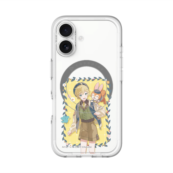 スリムプロテクションプレミアムケース with MagSafe［ 初音ミク×クッピーラムネ - 鏡音レン×クッピー - 等身イラスト1 ］