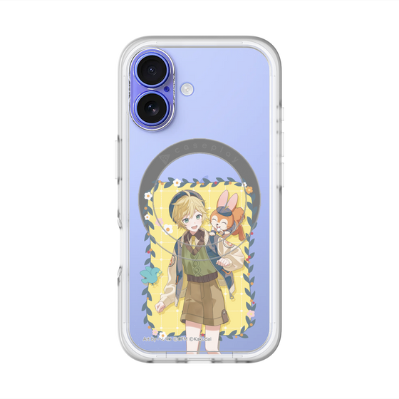 スリムプロテクションプレミアムケース with MagSafe［ 初音ミク×クッピーラムネ - 鏡音レン×クッピー - 等身イラスト1 ］