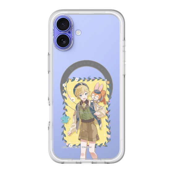 スリムプロテクションプレミアムケース with MagSafe［ 初音ミク×クッピーラムネ - 鏡音レン×クッピー - 等身イラスト1 ］