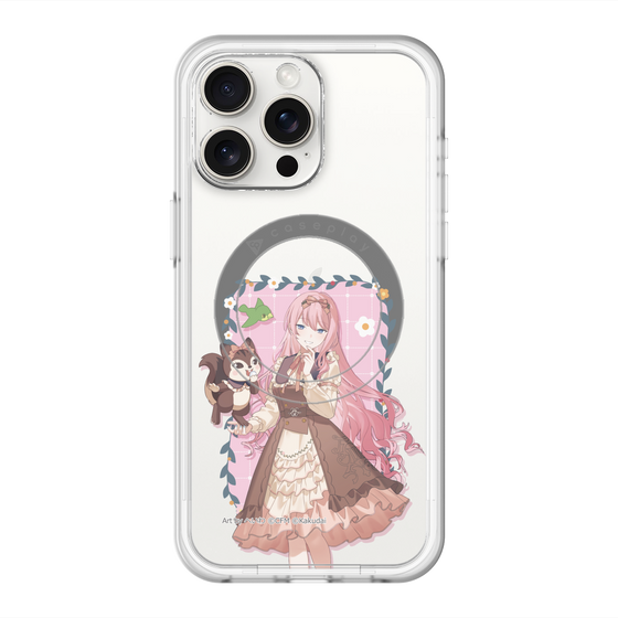 スリムプロテクションプレミアムケース with MagSafe［ 初音ミク×クッピーラムネ - 巡音ルカ×ラム - 等身イラスト1 ］