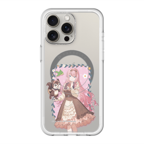 スリムプロテクションプレミアムケース with MagSafe［ 初音ミク×クッピーラムネ - 巡音ルカ×ラム - 等身イラスト1 ］
