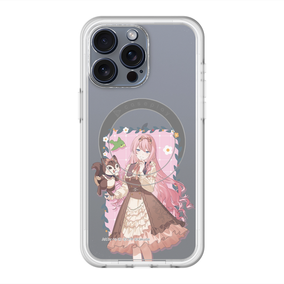 スリムプロテクションプレミアムケース with MagSafe［ 初音ミク×クッピーラムネ - 巡音ルカ×ラム - 等身イラスト1 ］