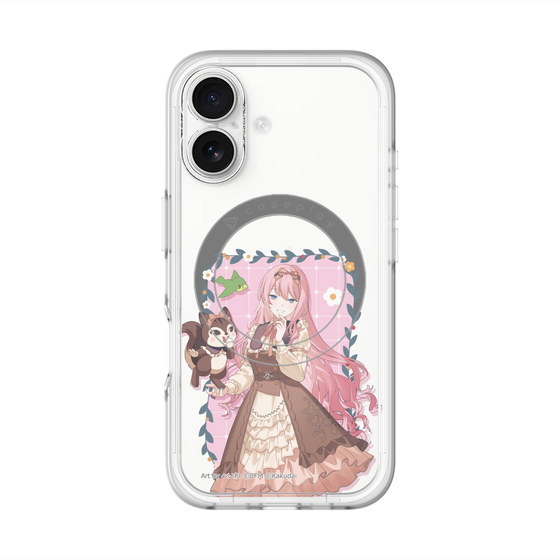 スリムプロテクションプレミアムケース with MagSafe［ 初音ミク×クッピーラムネ - 巡音ルカ×ラム - 等身イラスト1 ］