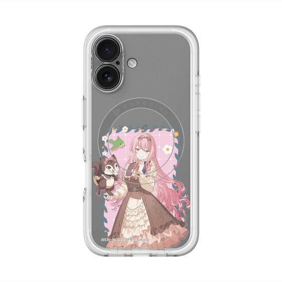 スリムプロテクションプレミアムケース with MagSafe［ 初音ミク×クッピーラムネ - 巡音ルカ×ラム - 等身イラスト1 ］