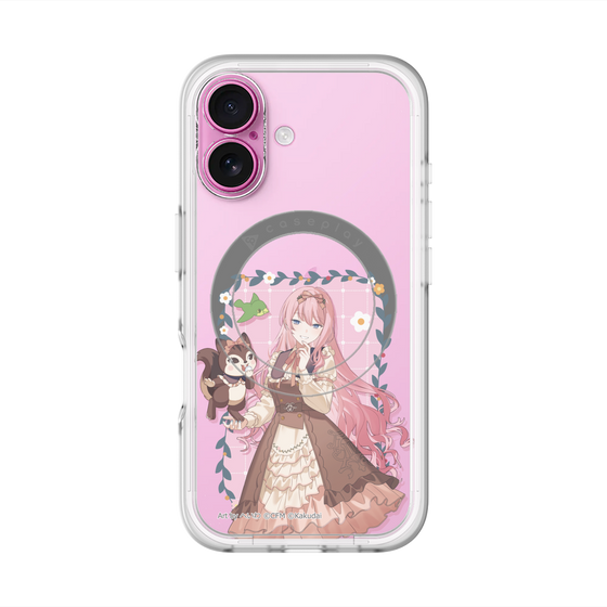 スリムプロテクションプレミアムケース with MagSafe［ 初音ミク×クッピーラムネ - 巡音ルカ×ラム - 等身イラスト1 ］