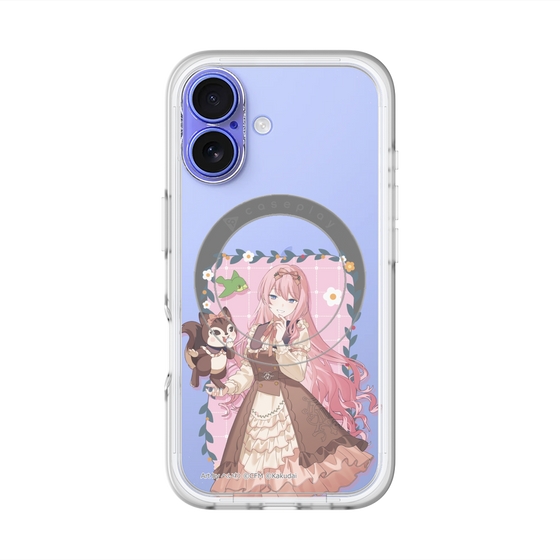 スリムプロテクションプレミアムケース with MagSafe［ 初音ミク×クッピーラムネ - 巡音ルカ×ラム - 等身イラスト1 ］