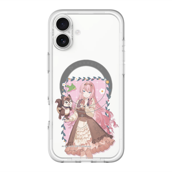 スリムプロテクションプレミアムケース with MagSafe［ 初音ミク×クッピーラムネ - 巡音ルカ×ラム - 等身イラスト1 ］