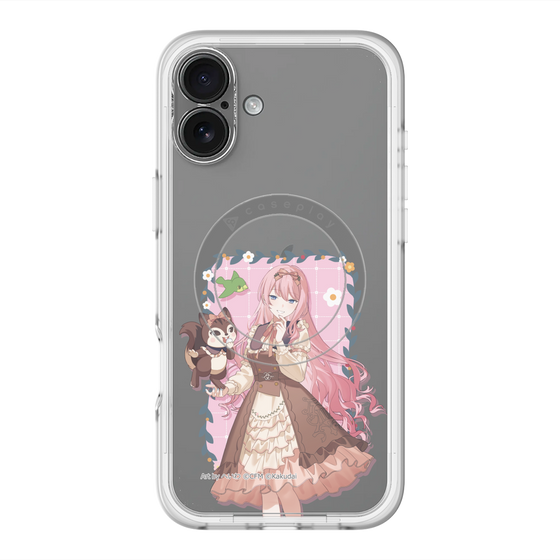 スリムプロテクションプレミアムケース with MagSafe［ 初音ミク×クッピーラムネ - 巡音ルカ×ラム - 等身イラスト1 ］