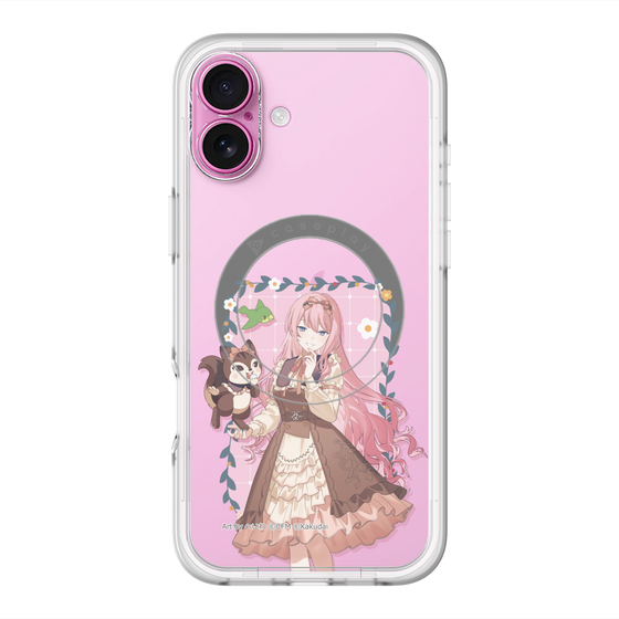 スリムプロテクションプレミアムケース with MagSafe［ 初音ミク×クッピーラムネ - 巡音ルカ×ラム - 等身イラスト1 ］