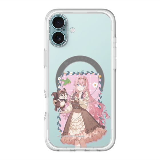 スリムプロテクションプレミアムケース with MagSafe［ 初音ミク×クッピーラムネ - 巡音ルカ×ラム - 等身イラスト1 ］
