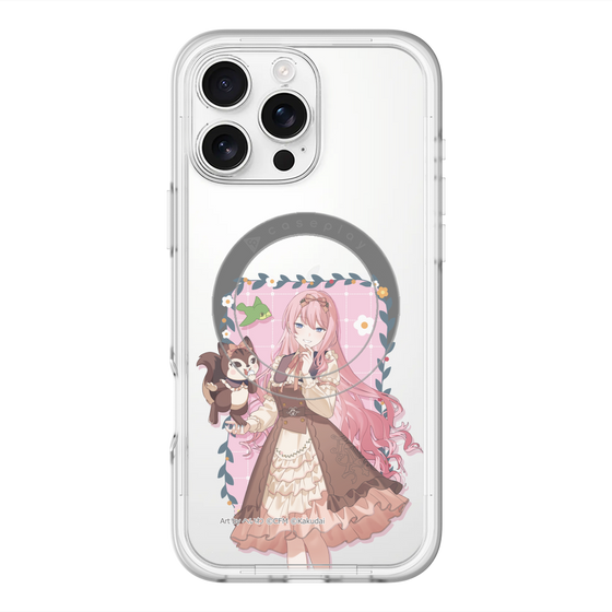スリムプロテクションプレミアムケース with MagSafe［ 初音ミク×クッピーラムネ - 巡音ルカ×ラム - 等身イラスト1 ］