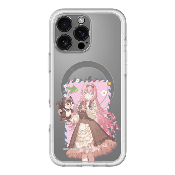 スリムプロテクションプレミアムケース with MagSafe［ 初音ミク×クッピーラムネ - 巡音ルカ×ラム - 等身イラスト1 ］