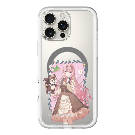 スリムプロテクションプレミアムケース with MagSafe［ 初音ミク×クッピーラムネ - 巡音ルカ×ラム - 等身イラスト1 ］