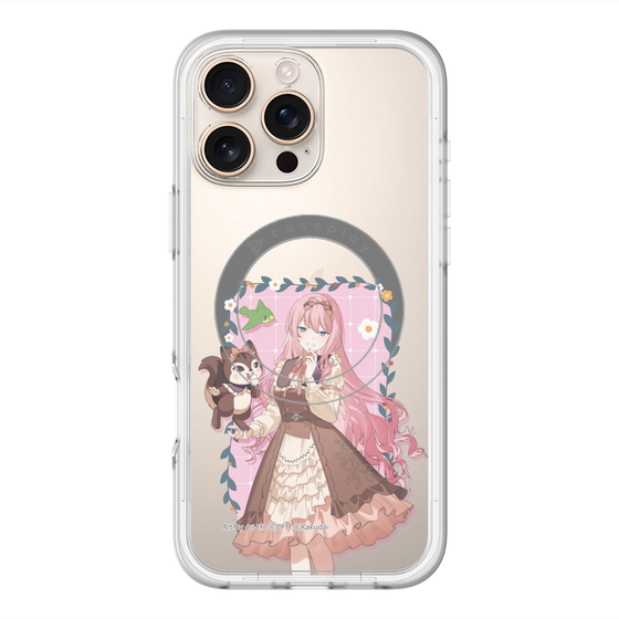 スリムプロテクションプレミアムケース with MagSafe［ 初音ミク×クッピーラムネ - 巡音ルカ×ラム - 等身イラスト1 ］
