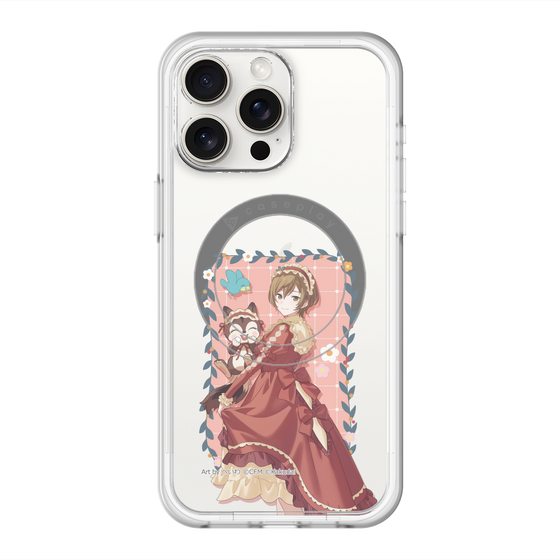 スリムプロテクションプレミアムケース with MagSafe［ 初音ミク×クッピーラムネ - MEIKO×ラム - 等身イラスト1 ］
