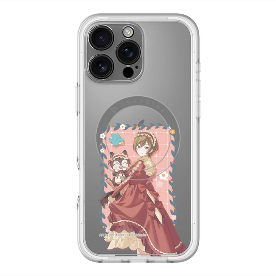 スリムプロテクションプレミアムケース with MagSafe［ 初音ミク×クッピーラムネ - MEIKO×ラム - 等身イラスト1 ］