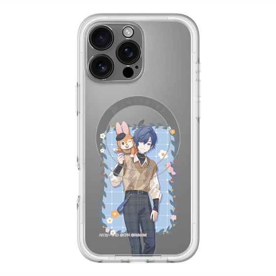 スリムプロテクションプレミアムケース with MagSafe［ 初音ミク×クッピーラムネ - KAITO×クッピー - 等身イラスト1 ］