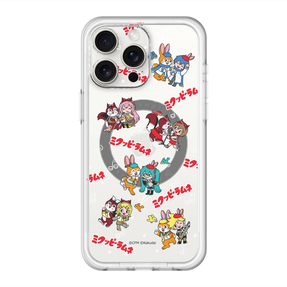 スリムプロテクションプレミアムケース with MagSafe［ 初音ミク×クッピーラムネ - 総柄 ］