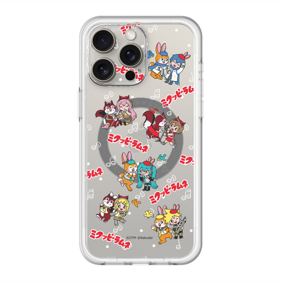スリムプロテクションプレミアムケース with MagSafe［ 初音ミク×クッピーラムネ - 総柄 ］