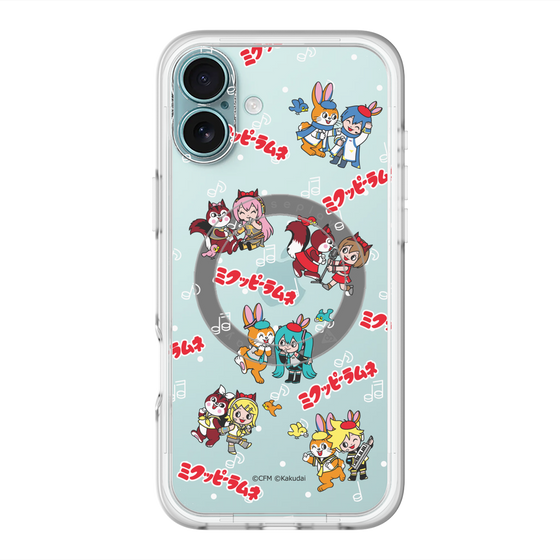 スリムプロテクションプレミアムケース with MagSafe［ 初音ミク×クッピーラムネ - 総柄 ］