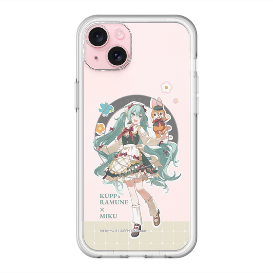 スリムプロテクションプレミアムケース with MagSafe［ 初音ミク×クッピーラムネ - 初音ミク×クッピー - 等身イラスト2 ］