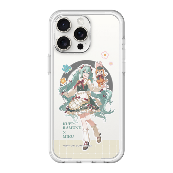 スリムプロテクションプレミアムケース with MagSafe［ 初音ミク×クッピーラムネ - 初音ミク×クッピー - 等身イラスト2 ］
