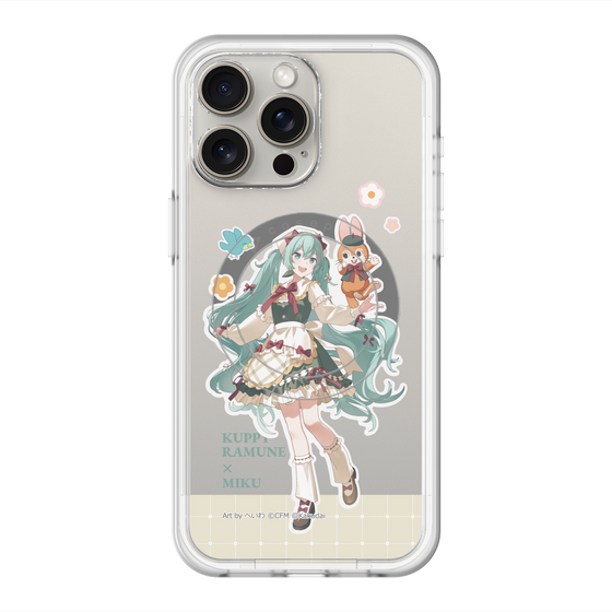 スリムプロテクションプレミアムケース with MagSafe［ 初音ミク×クッピーラムネ - 初音ミク×クッピー - 等身イラスト2 ］
