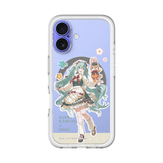 スリムプロテクションプレミアムケース with MagSafe［ 初音ミク×クッピーラムネ - 初音ミク×クッピー - 等身イラスト2 ］