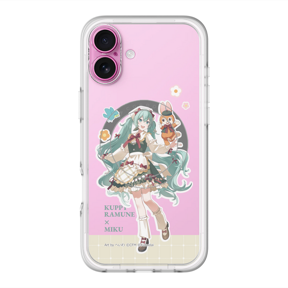 スリムプロテクションプレミアムケース with MagSafe［ 初音ミク×クッピーラムネ - 初音ミク×クッピー - 等身イラスト2 ］