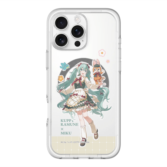 スリムプロテクションプレミアムケース with MagSafe［ 初音ミク×クッピーラムネ - 初音ミク×クッピー - 等身イラスト2 ］