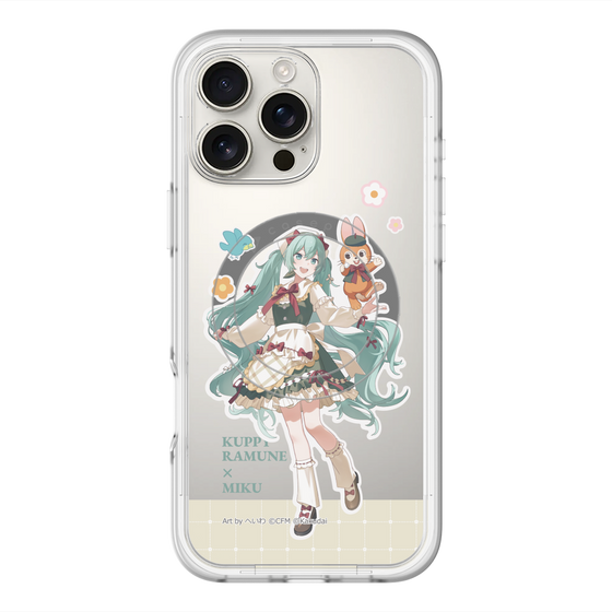 スリムプロテクションプレミアムケース with MagSafe［ 初音ミク×クッピーラムネ - 初音ミク×クッピー - 等身イラスト2 ］
