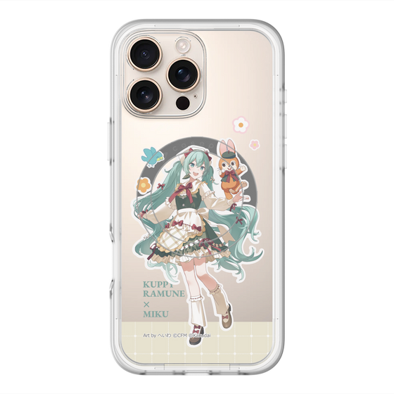 スリムプロテクションプレミアムケース with MagSafe［ 初音ミク×クッピーラムネ - 初音ミク×クッピー - 等身イラスト2 ］