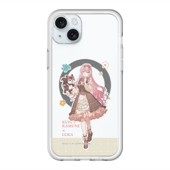 スリムプロテクションプレミアムケース with MagSafe［ 初音ミク×クッピーラムネ - 巡音ルカ×ラム - 等身イラスト2 ］