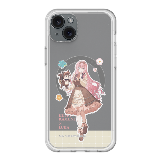 スリムプロテクションプレミアムケース with MagSafe［ 初音ミク×クッピーラムネ - 巡音ルカ×ラム - 等身イラスト2 ］