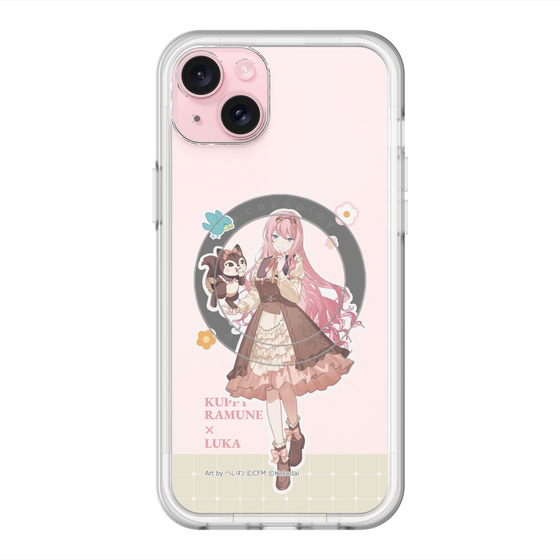 スリムプロテクションプレミアムケース with MagSafe［ 初音ミク×クッピーラムネ - 巡音ルカ×ラム - 等身イラスト2 ］