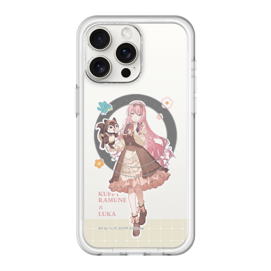 スリムプロテクションプレミアムケース with MagSafe［ 初音ミク×クッピーラムネ - 巡音ルカ×ラム - 等身イラスト2 ］