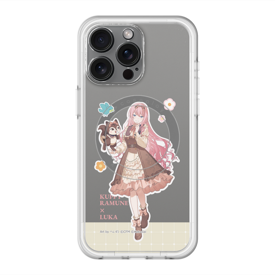 スリムプロテクションプレミアムケース with MagSafe［ 初音ミク×クッピーラムネ - 巡音ルカ×ラム - 等身イラスト2 ］