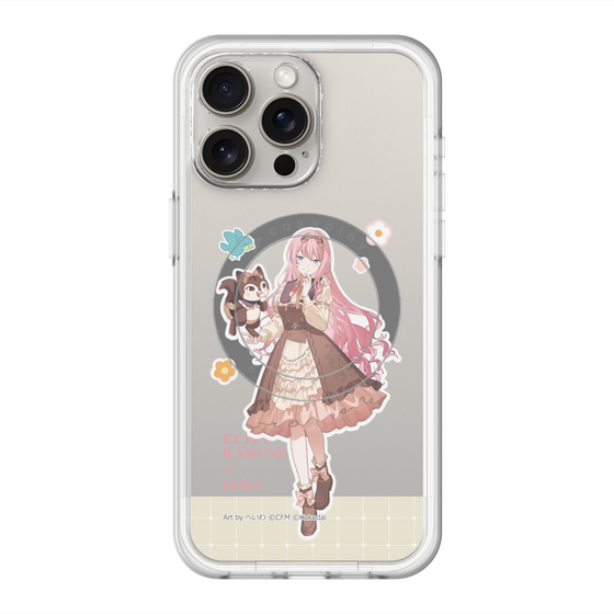 スリムプロテクションプレミアムケース with MagSafe［ 初音ミク×クッピーラムネ - 巡音ルカ×ラム - 等身イラスト2 ］