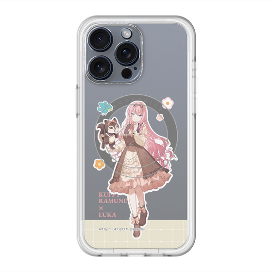 スリムプロテクションプレミアムケース with MagSafe［ 初音ミク×クッピーラムネ - 巡音ルカ×ラム - 等身イラスト2 ］