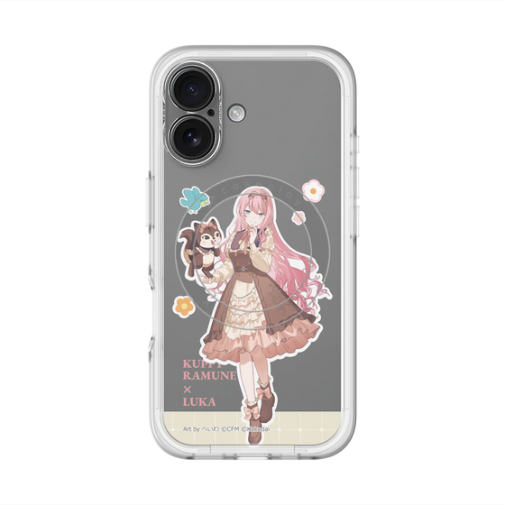 スリムプロテクションプレミアムケース with MagSafe［ 初音ミク×クッピーラムネ - 巡音ルカ×ラム - 等身イラスト2 ］