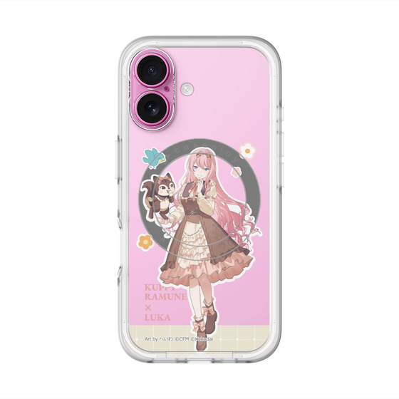 スリムプロテクションプレミアムケース with MagSafe［ 初音ミク×クッピーラムネ - 巡音ルカ×ラム - 等身イラスト2 ］