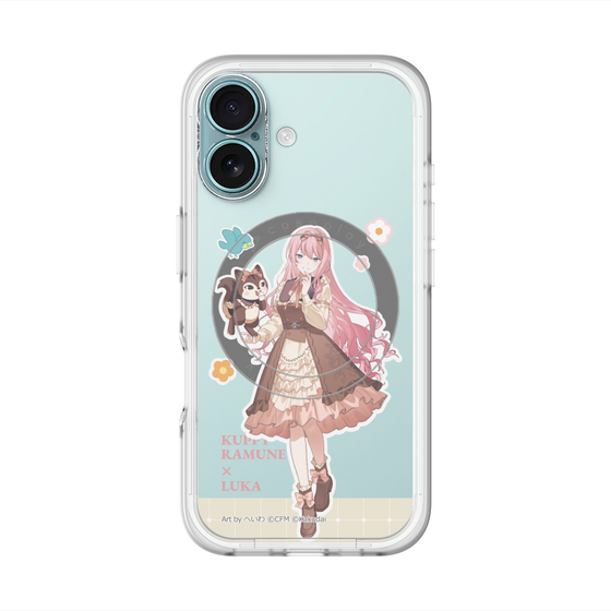 スリムプロテクションプレミアムケース with MagSafe［ 初音ミク×クッピーラムネ - 巡音ルカ×ラム - 等身イラスト2 ］